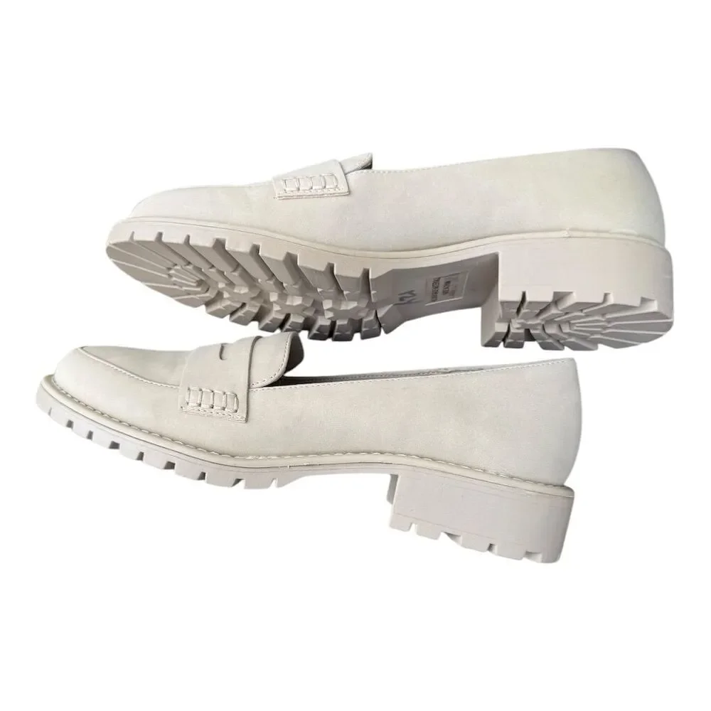 DV by Dolce Vita Women's Carley Loafers Size 7.5 Beige Slip-On Shoes